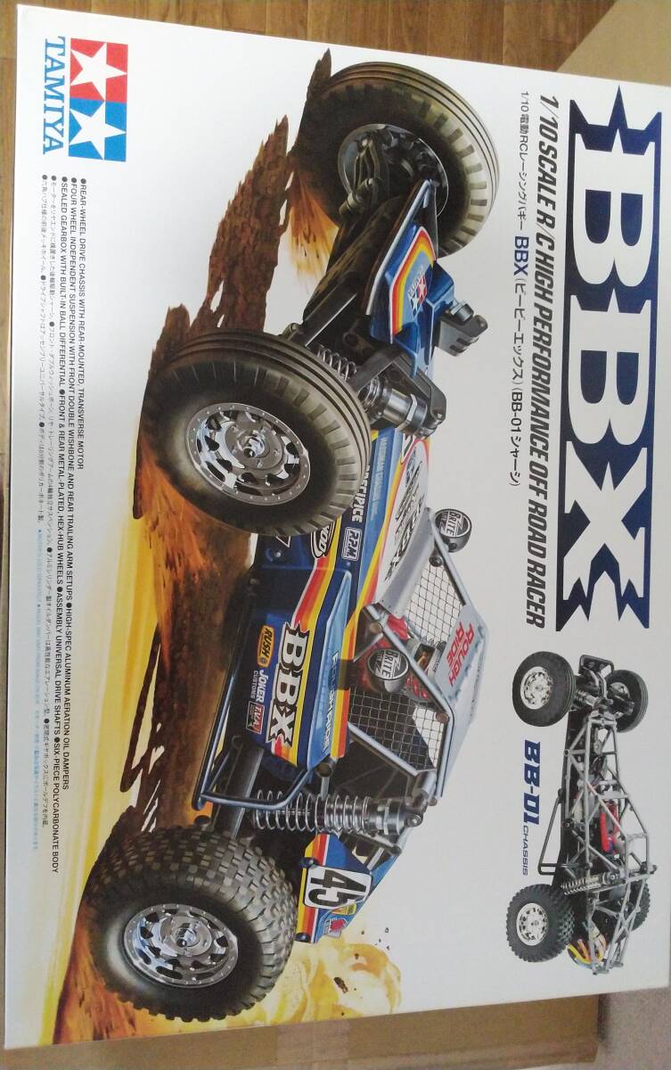 【送料無料】タミヤ 1/10RCカー BBX(BB-01シャーシ)＋オプションパーツ5点＋タイヤ&ホイールセット【即決】_1