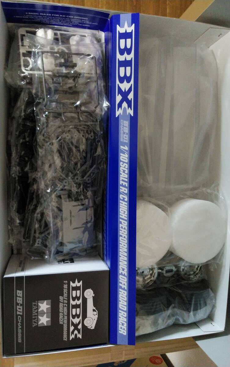 【送料無料】タミヤ 1/10RCカー BBX(BB-01シャーシ)＋オプションパーツ5点＋タイヤ&ホイールセット【即決】_3