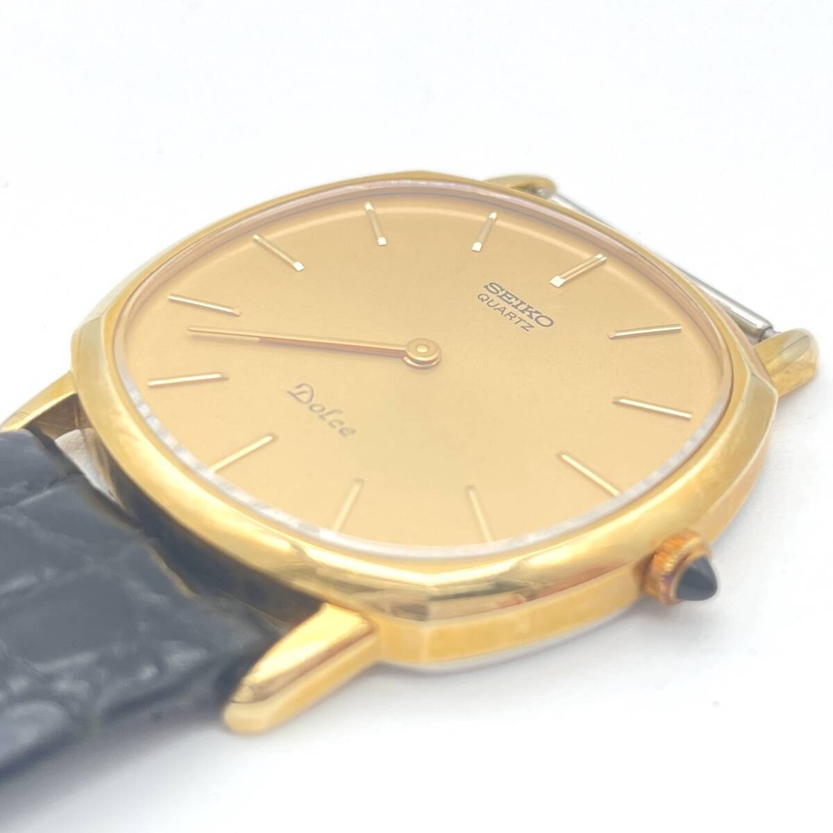 【1円～/ジャンク】SEIKO セイコー Dolce ドルチェ クォーツ 5930-5280 14K SS ゴールド文字盤 メンズ 腕時計 不動 H77 _2