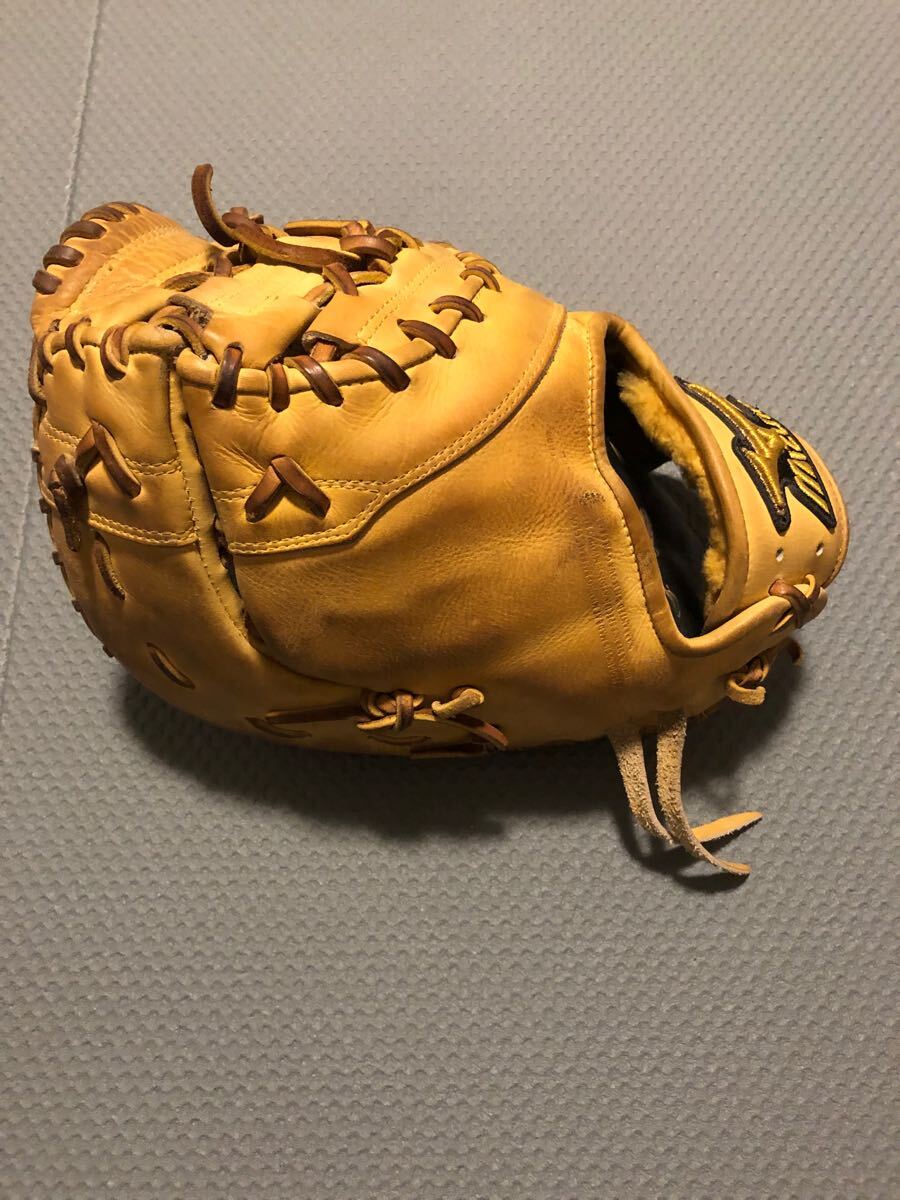 ミズプロの硬式用ファーストミット(右利き)カラー(イエロー)_3
