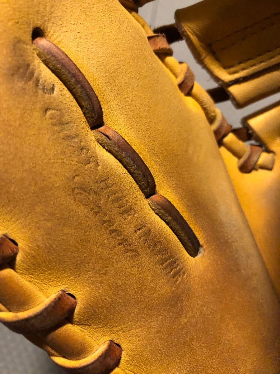 ミズプロの硬式用ファーストミット(右利き)カラー(イエロー)_6