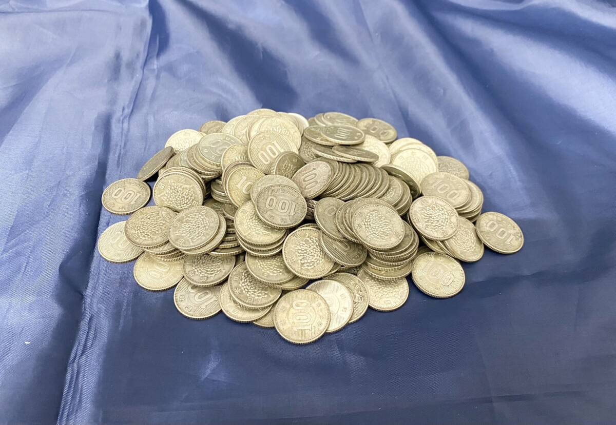 旧100円硬貨 稲穂 198枚 ※汚れ・くすみあり 古銭 ジャンク品 日本硬貨