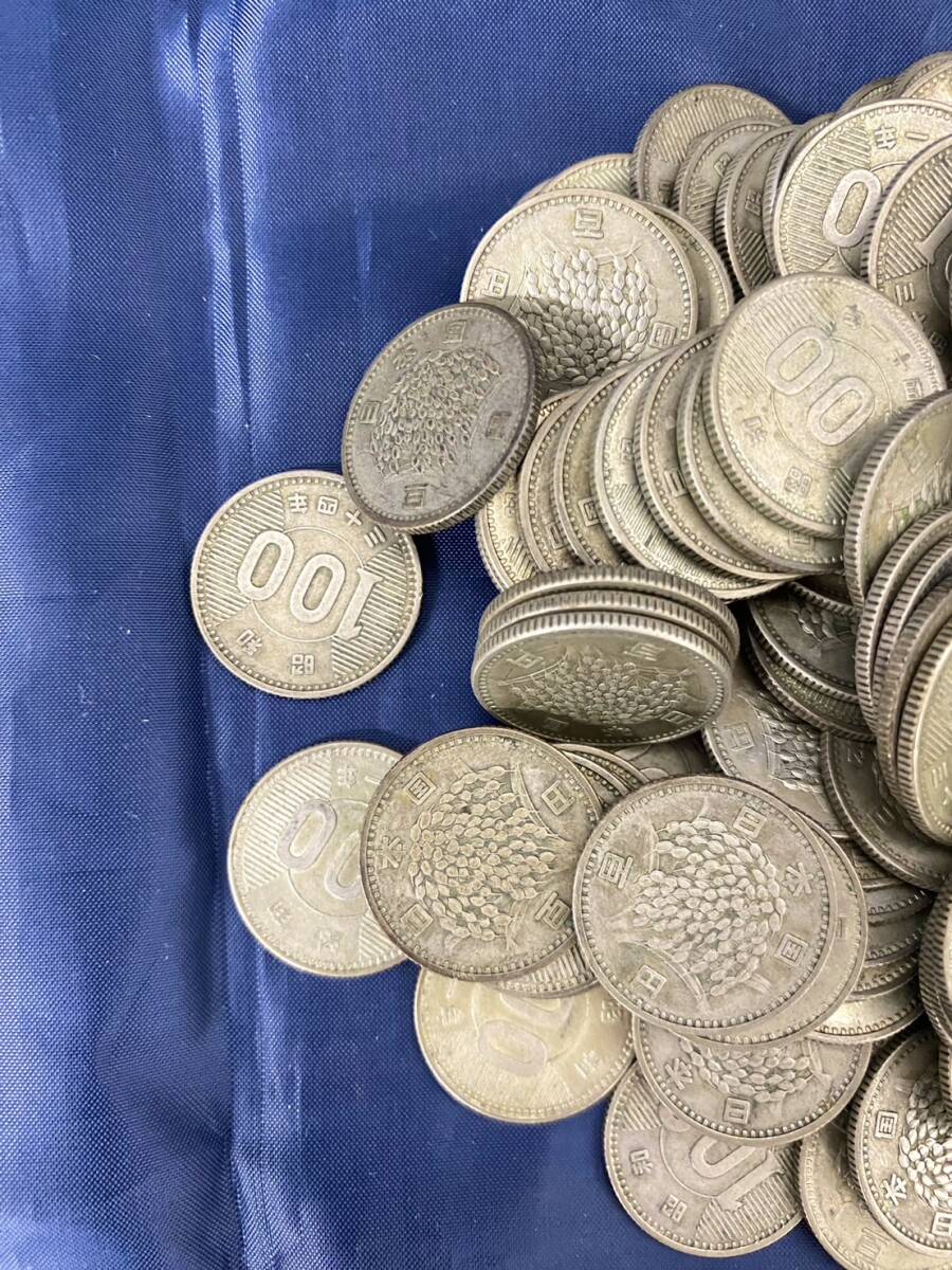 旧100円硬貨 稲穂 198枚 ※汚れ・くすみあり 古銭 ジャンク品 日本硬貨