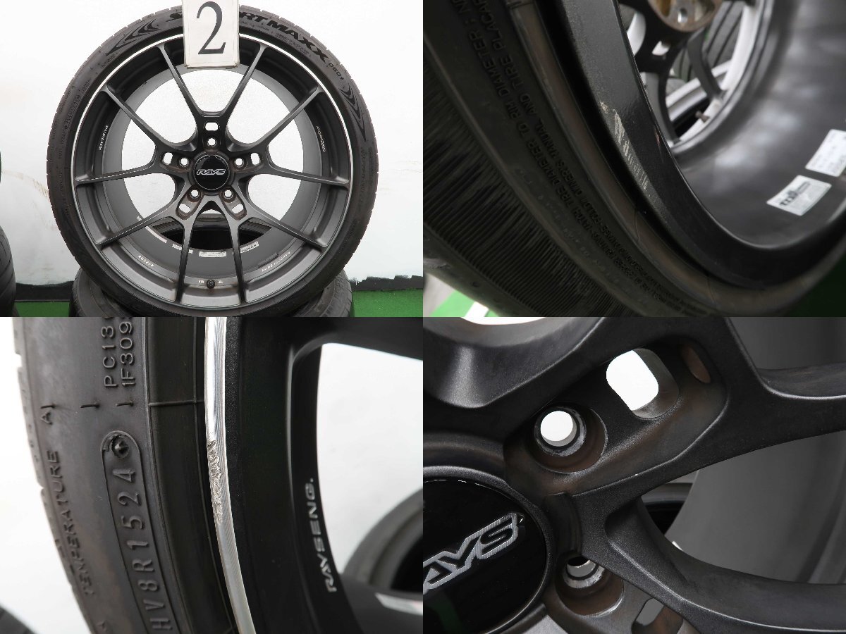 4本 鍛造 RAYS VOLK RACING G025 19インチ 9.5J+44 PCD120 ラジアル