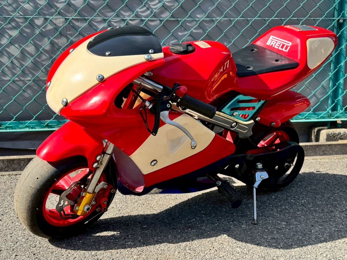 実働 ポケバイ CR-PBR01 鍵1本付き ポケットバイク 50cc(車体)｜売買 