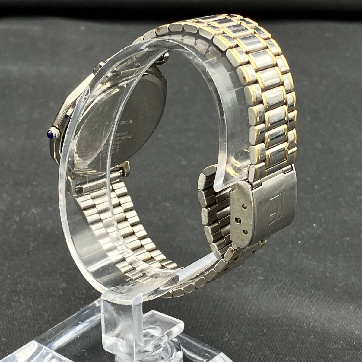 ◯電池交換済／LUCIANO FORNERIS ルシアーノフォルネリス 6A31-L05647 Y ブラック文字盤 クォーツ腕時計_4