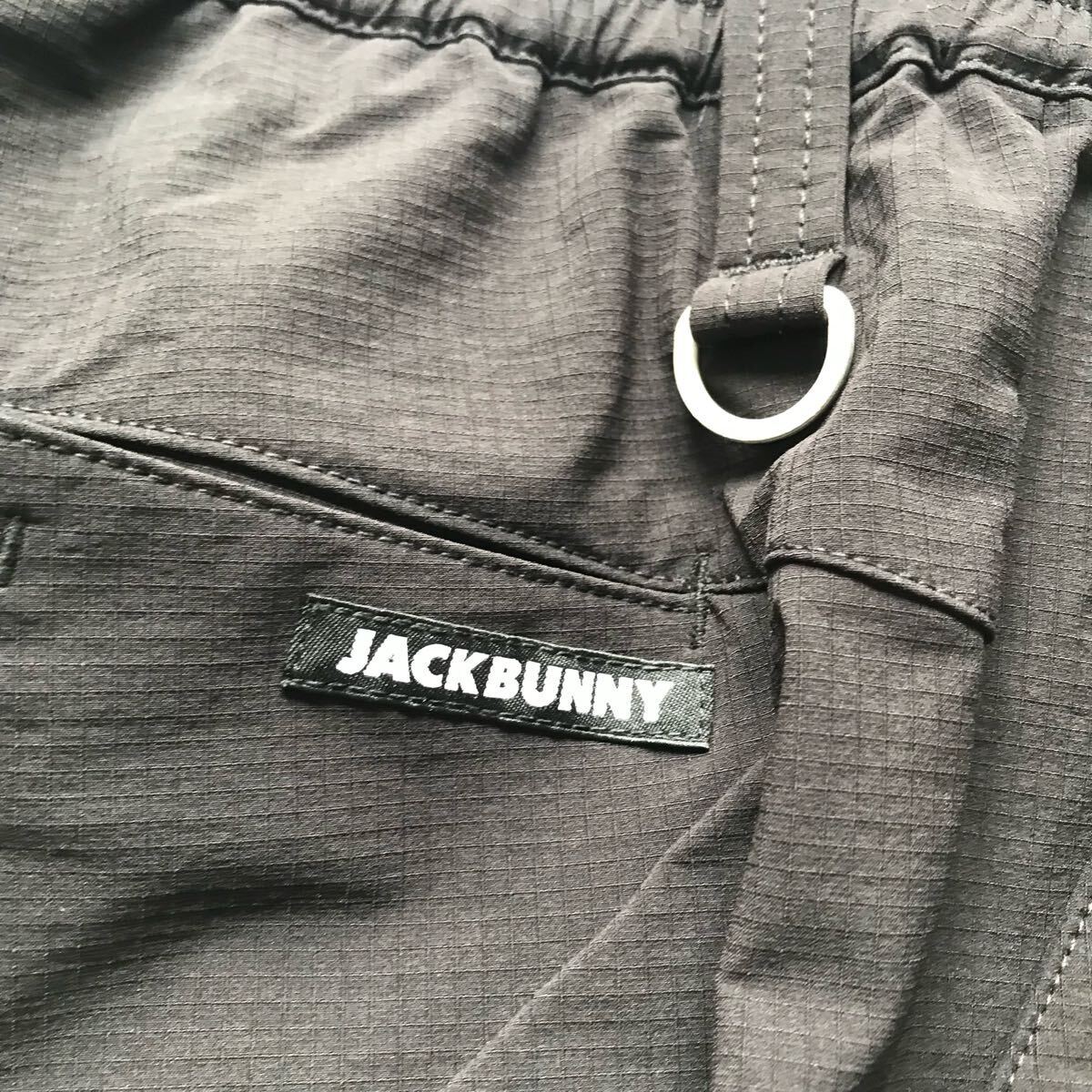 ●C394新品 【サイズ4/M】春夏 黒 定価15400円 ジャックバニー ナイロン ストレッチ テーパード パンツ Jack Bunny!! by PEARLY GATES(0)_7