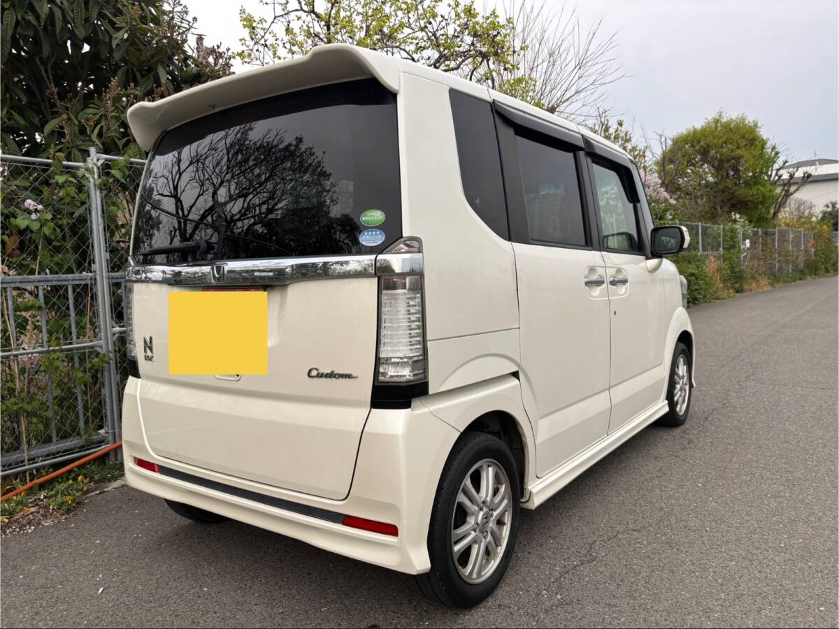 ホンダ N-BOXカスタム GLパッケージ 車検２年付き 左パワスラ ETC ナビ フルセグ CD バックカメラ スマートキー×２乗って帰れます！ _5