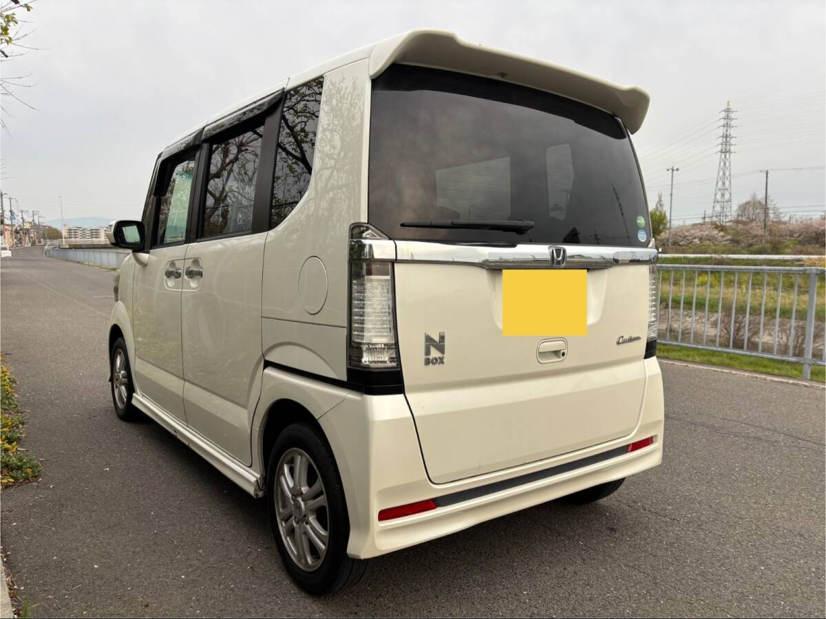 ホンダ N-BOXカスタム GLパッケージ 車検２年付き 左パワスラ ETC ナビ フルセグ CD バックカメラ スマートキー×２乗って帰れます！ _6