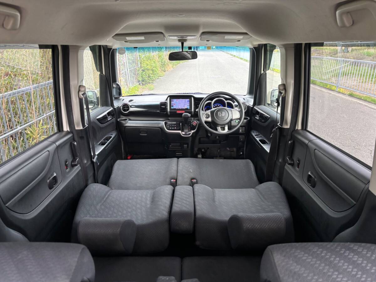 ホンダ N-BOXカスタム GLパッケージ 車検２年付き 左パワスラ ETC ナビ フルセグ CD バックカメラ スマートキー×２乗って帰れます！ _9