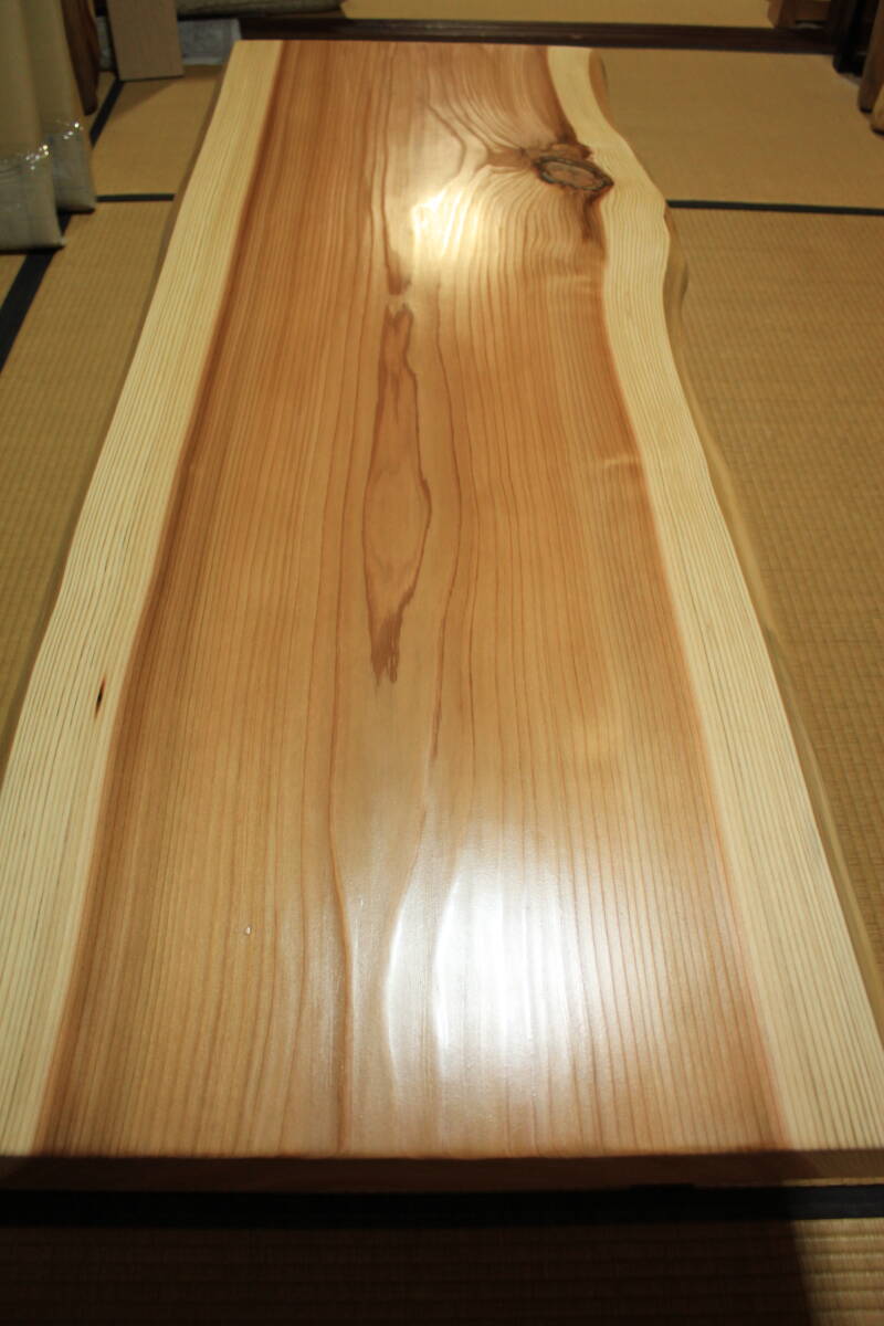 【 厚板 】◇天然杉 無垢一枚板◇幅67cm！良杢目◎ テーブル・座卓・DIYに！_2