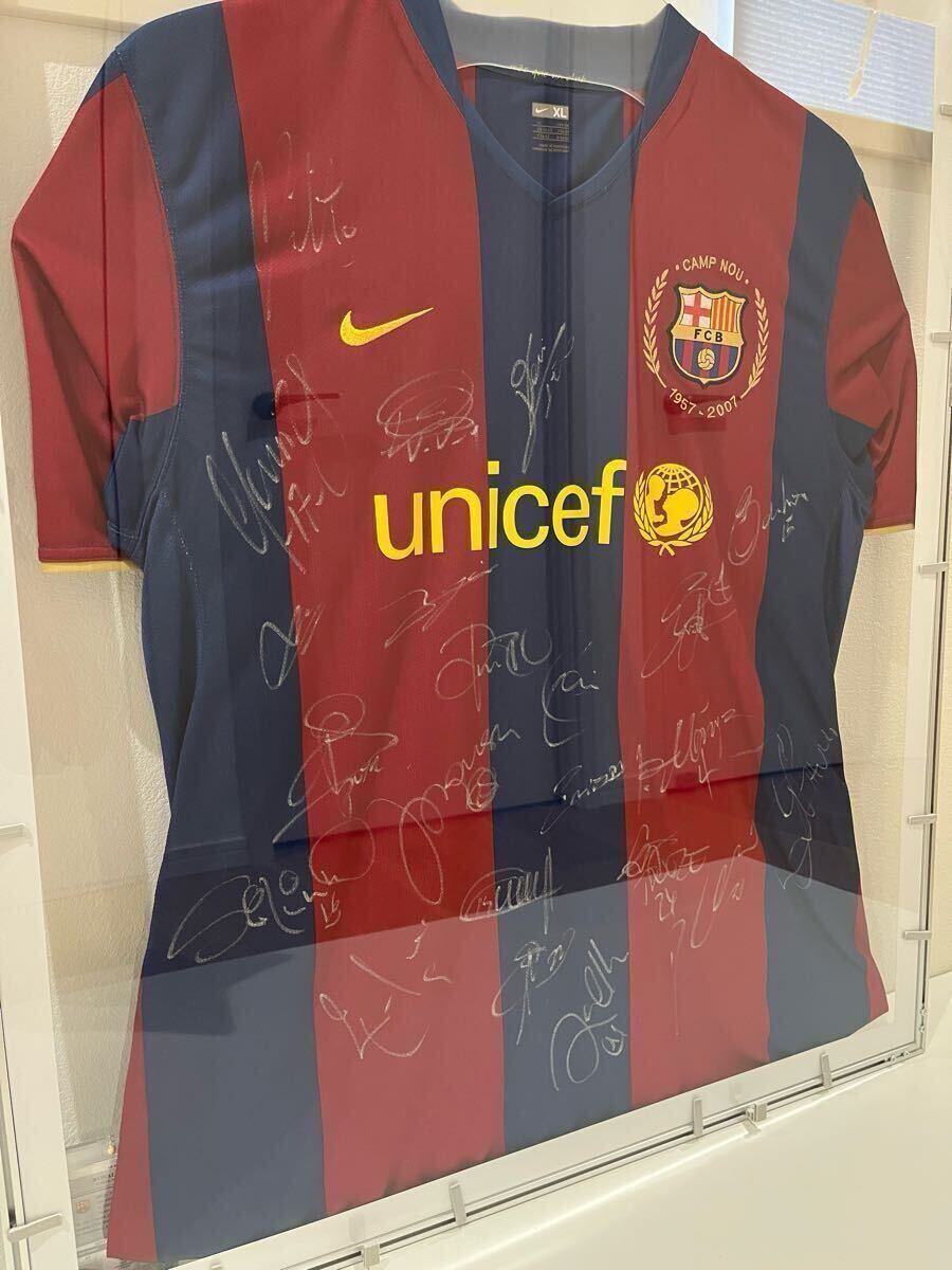 FCバルセロナ ロナウジーニョ 選手 支給品 ユニフォーム 直筆 サイン