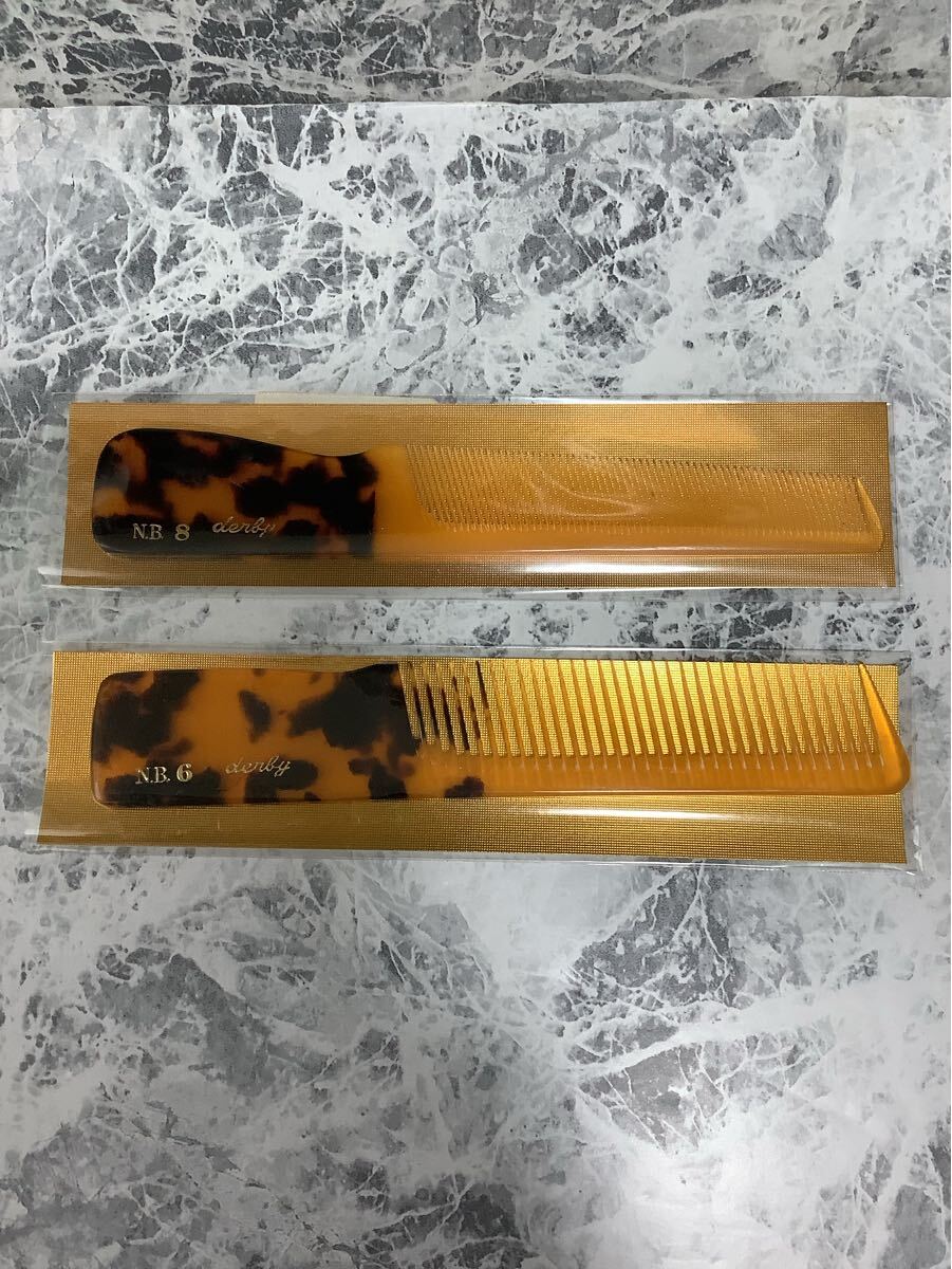 理美容コーム　ニューべっ甲コーム　2種類　(No.6+No.8)_1