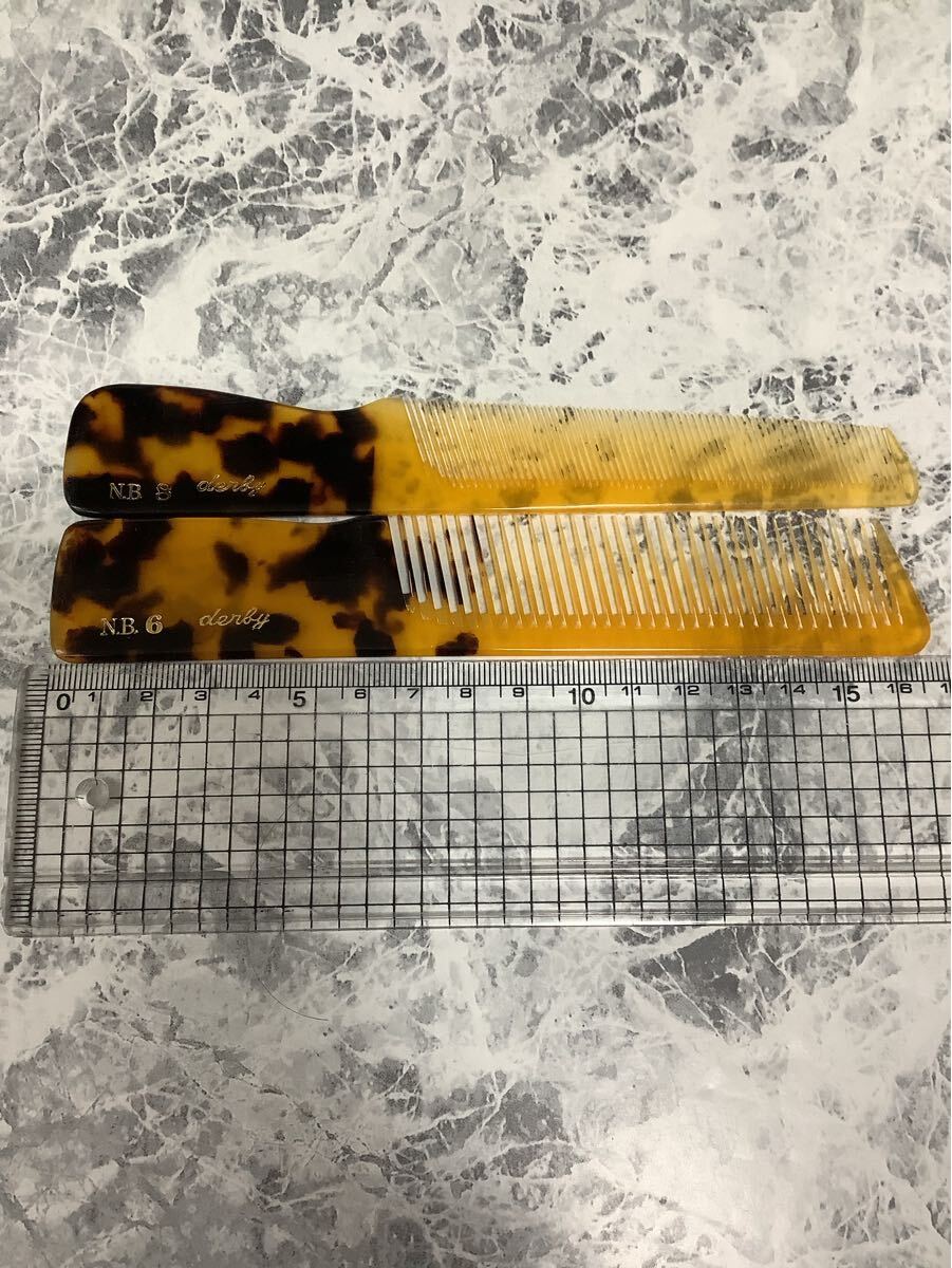 理美容コーム　ニューべっ甲コーム　2種類　(No.6+No.8)_2