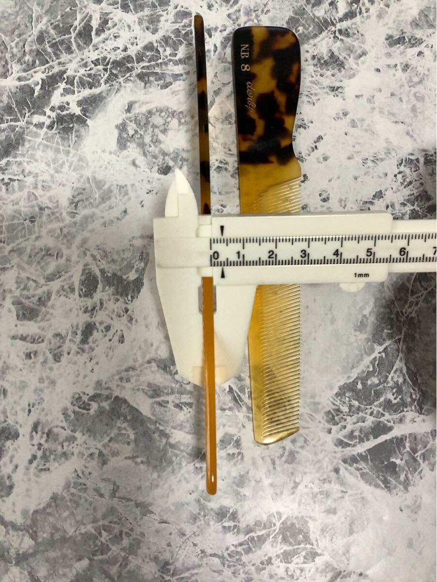 理美容コーム　ニューべっ甲コーム　2種類　(No.6+No.8)_7