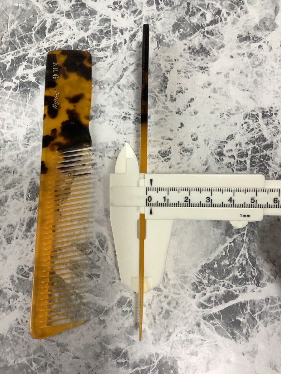 理美容コーム　ニューべっ甲コーム　2種類　(No.6+No.8)_8