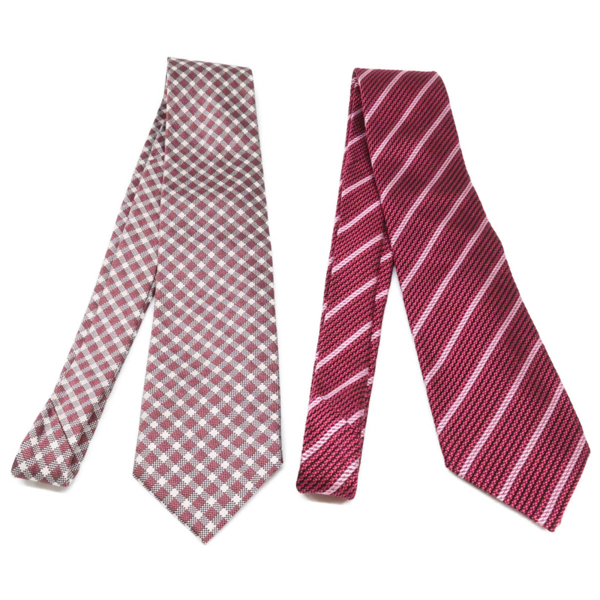 【美品/1円】 TOM FORD トムフォード ストライプ&チェックネクタイ 計4点 ネクタイ_6