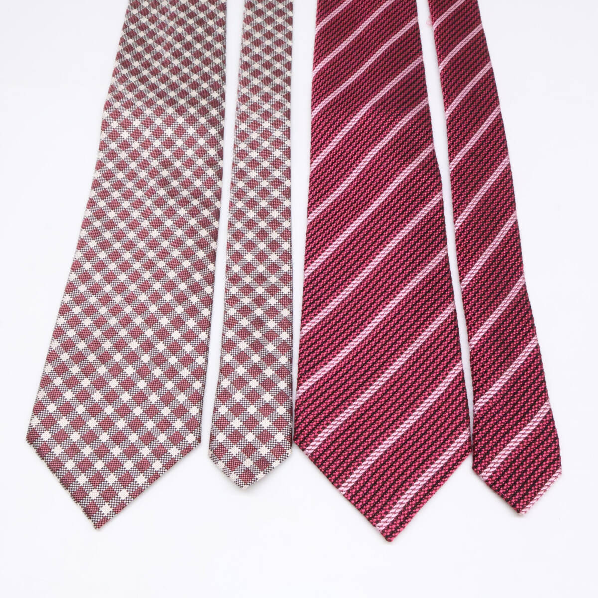 【美品/1円】 TOM FORD トムフォード ストライプ&チェックネクタイ 計4点 ネクタイ_8