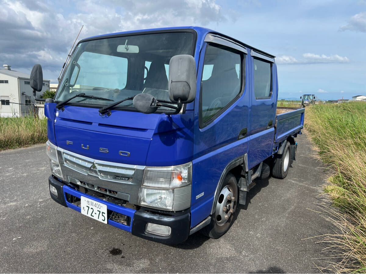 2トン ダブルキャブ リアエアコン付 5速マニュアル 車検満タン 荷台