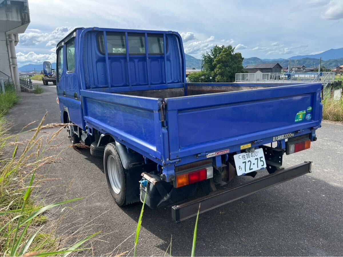 2トン ダブルキャブ リアエアコン付 5速マニュアル 車検満タン 荷台