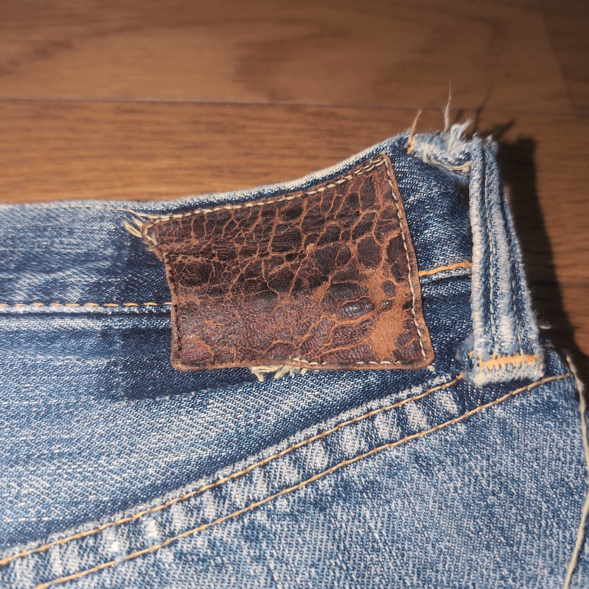 Levis 501XX レザーパッチ オリジナル ヴィンテージ 赤耳 検 