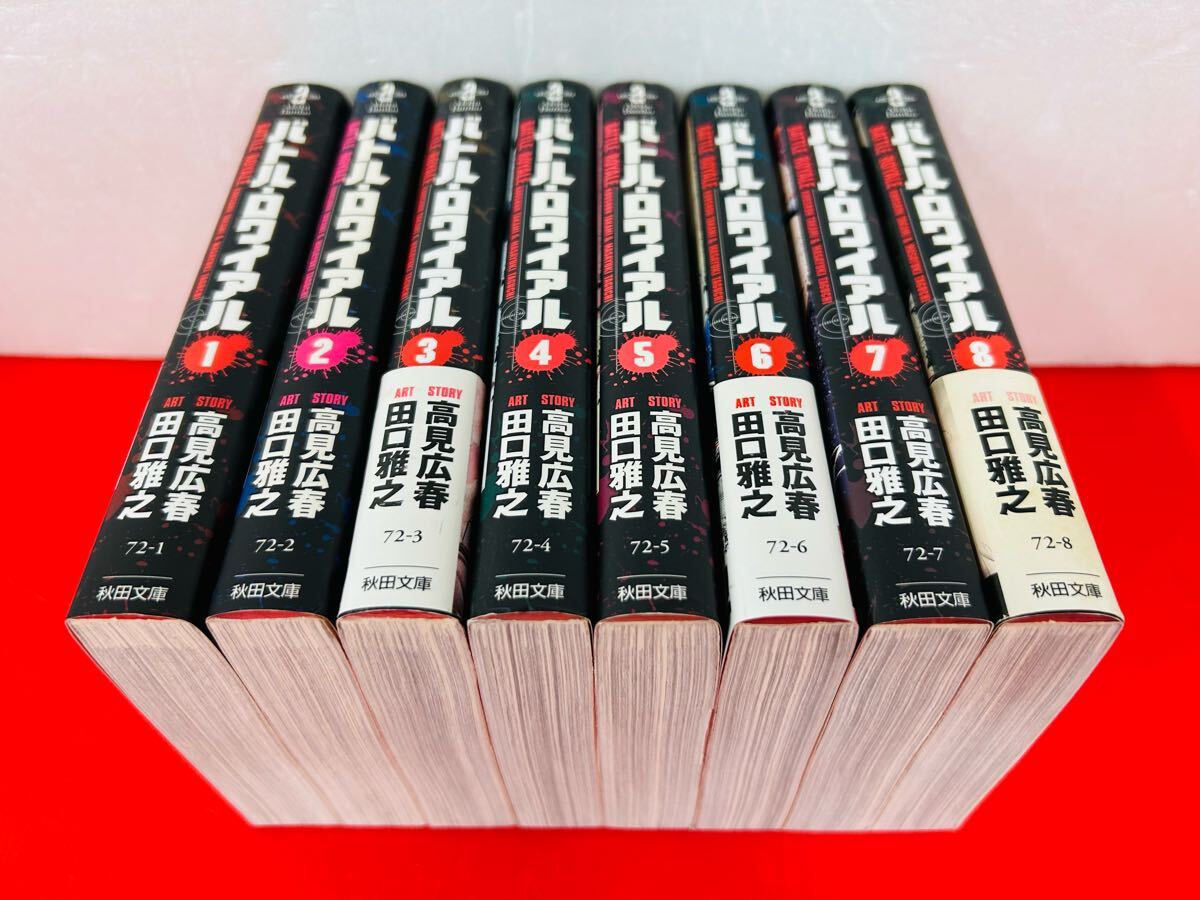 漫画コミック文庫【バトル・ロワイアル 1-8巻・全巻完結セット】高見広
