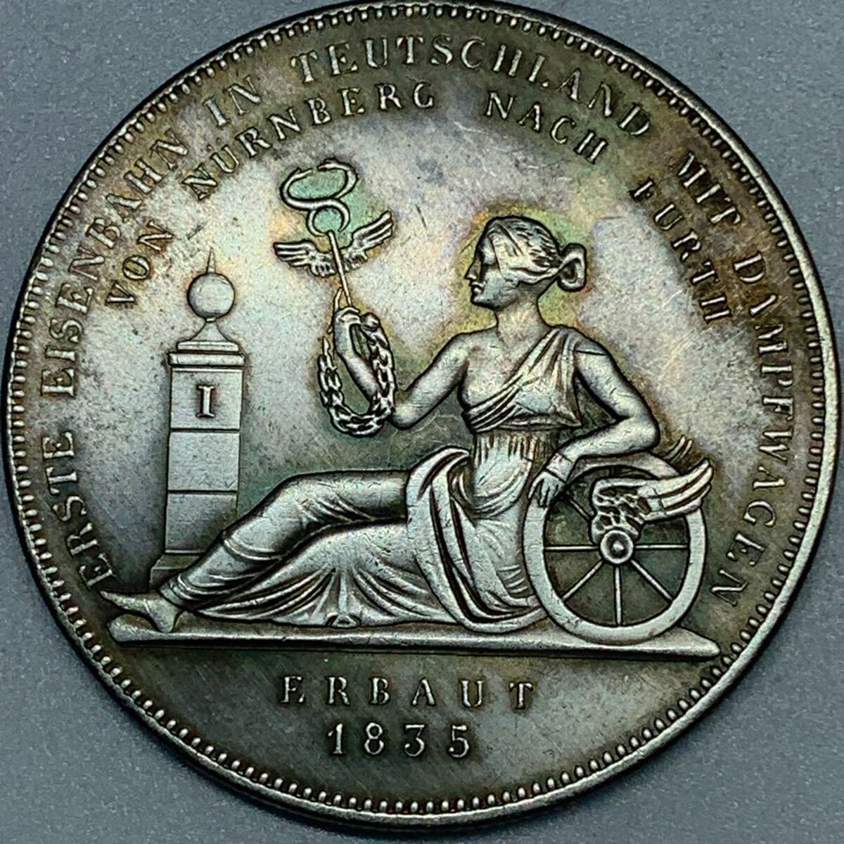 ドイツ 硬貨 古銭 バイエルン州 1835年 ルートヴィヒ1世 女性