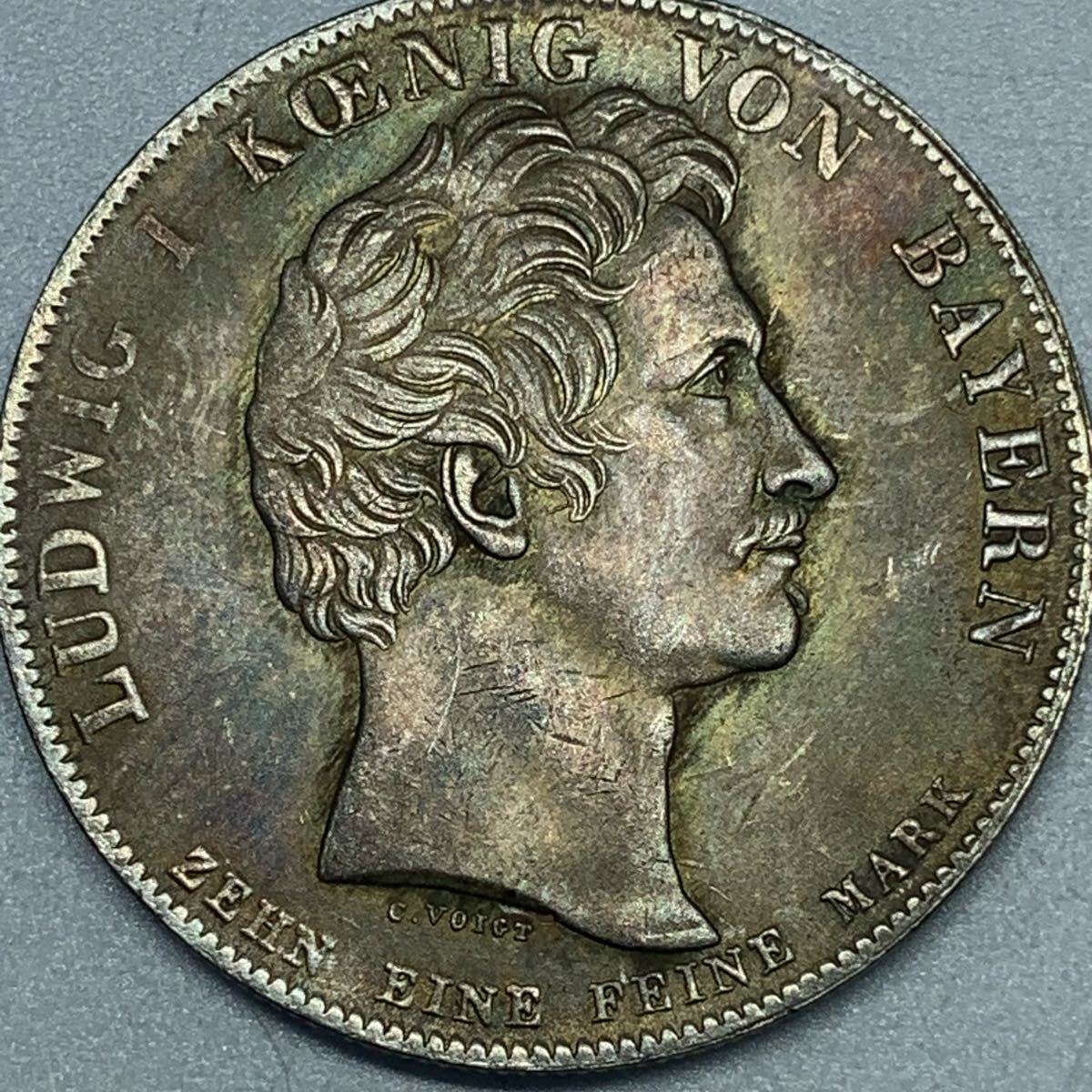 ドイツ 硬貨 古銭 バイエルン州 1835年 ルートヴィヒ1世 女性