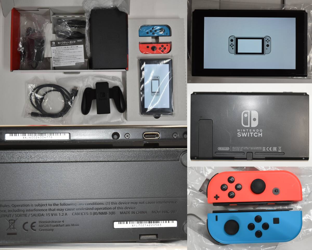 25Mdd 【中古品】 Nintendo Switch 本体 ジョイコン ドック 周辺機器