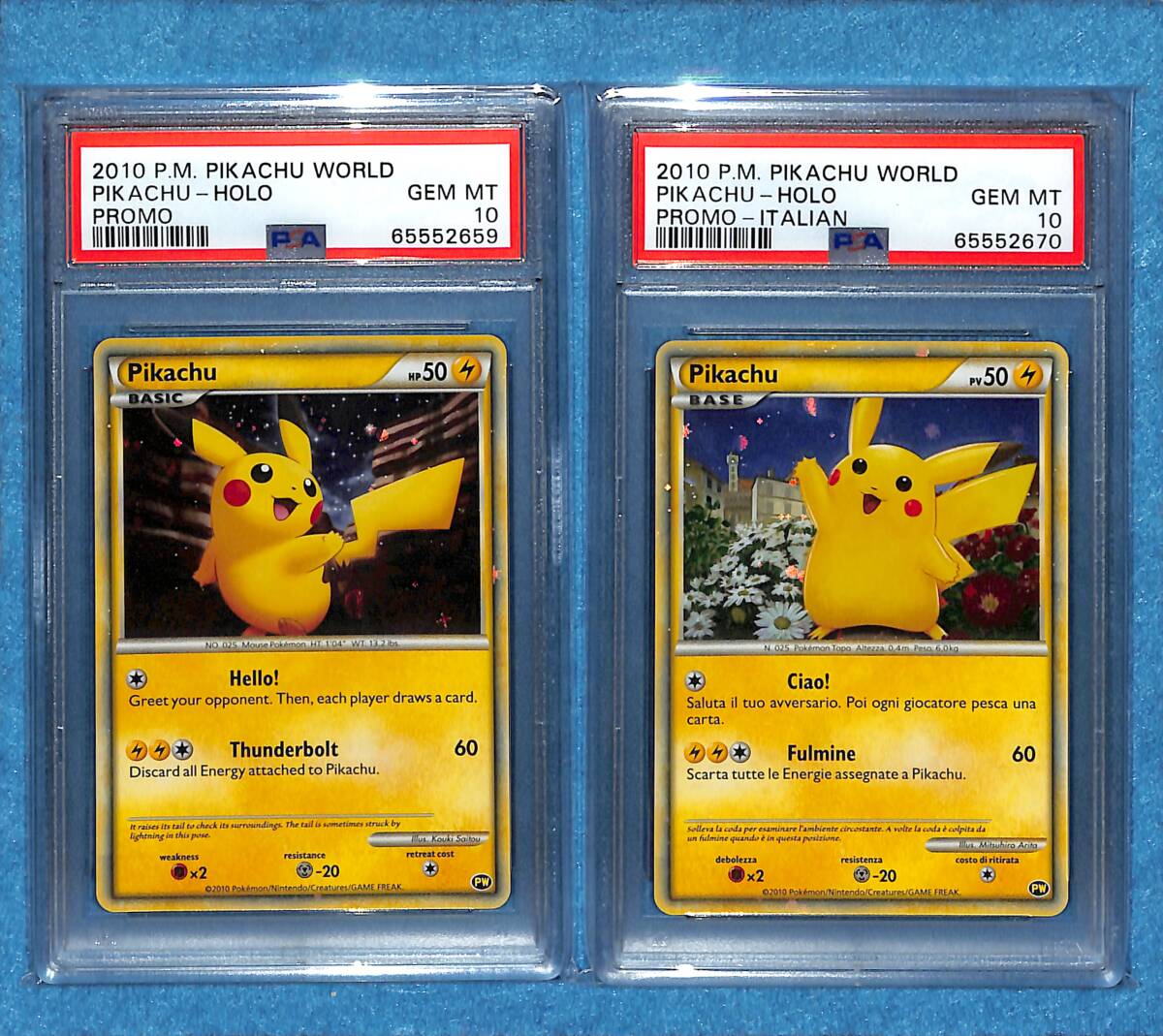PSA10 フルコンプ 9枚セット】Pikachu ピカチュウ PIKACHU WORLD