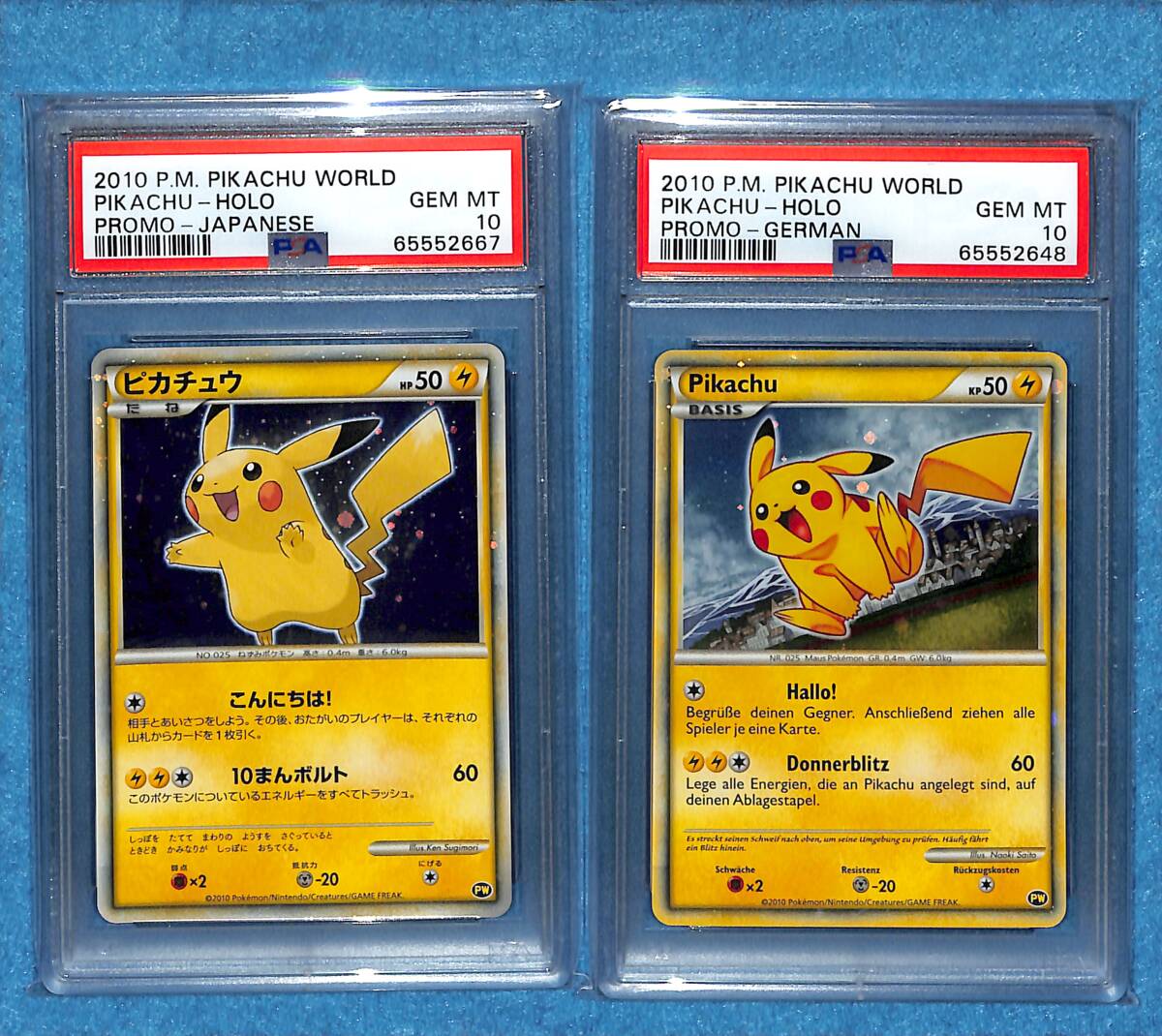 PSA10 フルコンプ 9枚セット】Pikachu ピカチュウ PIKACHU WORLD