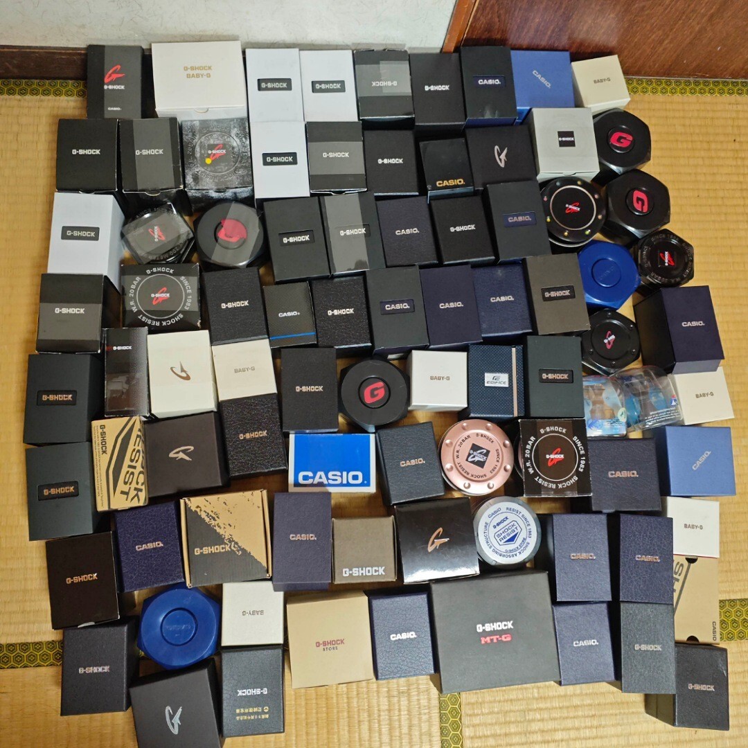 CASIO G-SHOCK等 腕時計 箱のみ ボックス box ケース 大量まとめてセット kg個 メンズレディース混合 zmao1_1