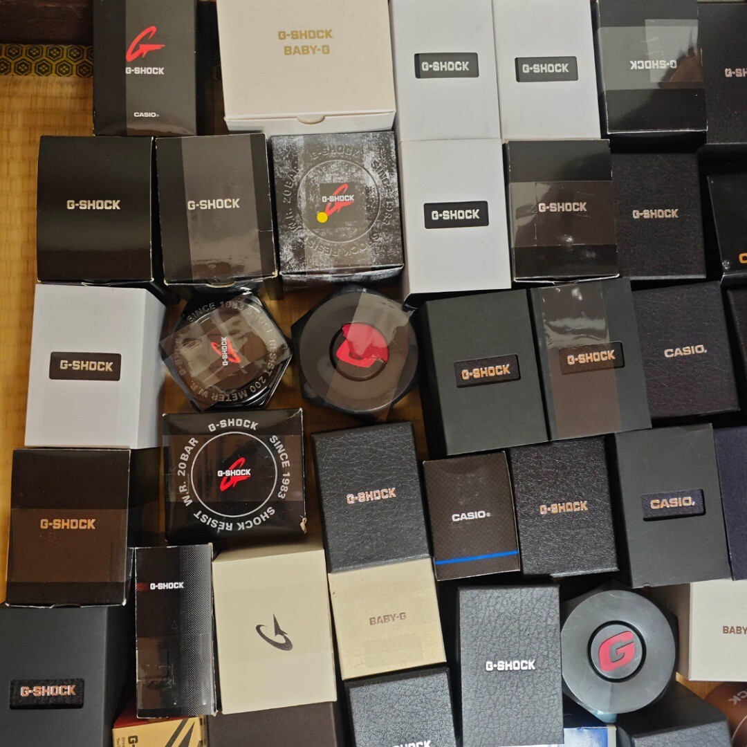 CASIO G-SHOCK等 腕時計 箱のみ ボックス box ケース 大量まとめてセット kg個 メンズレディース混合 zmao1_2
