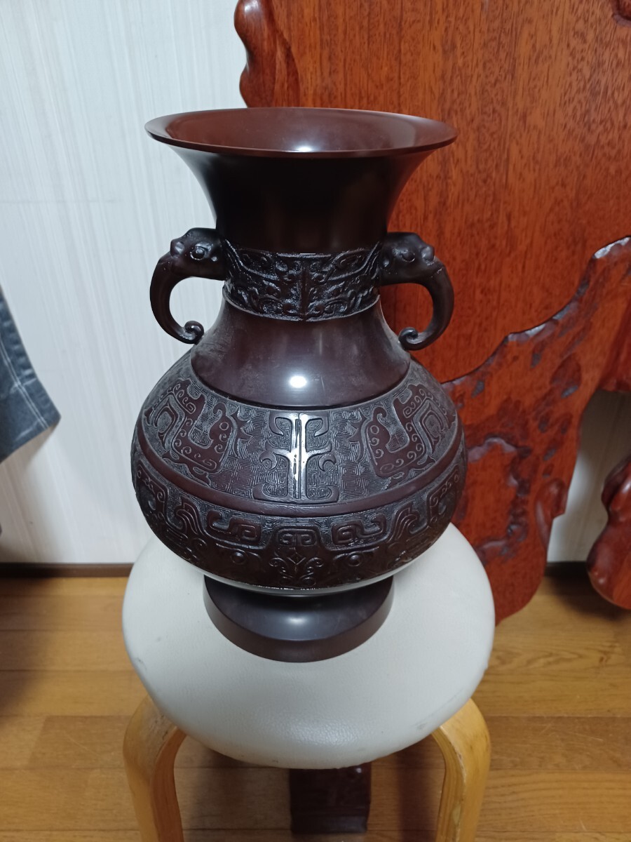 ●花瓶 花入 金属工芸 花器 壺 置物 インテリア アンティーク●_1