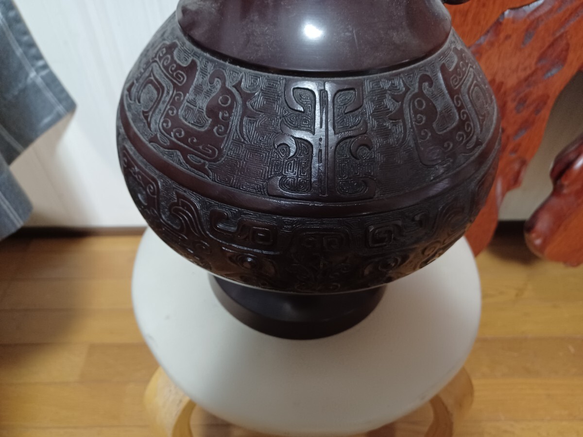 ●花瓶 花入 金属工芸 花器 壺 置物 インテリア アンティーク●_3