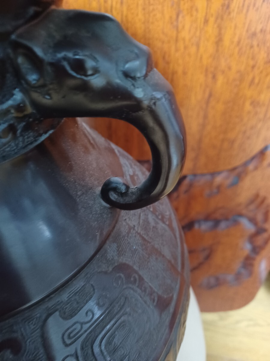 ●花瓶 花入 金属工芸 花器 壺 置物 インテリア アンティーク●_4