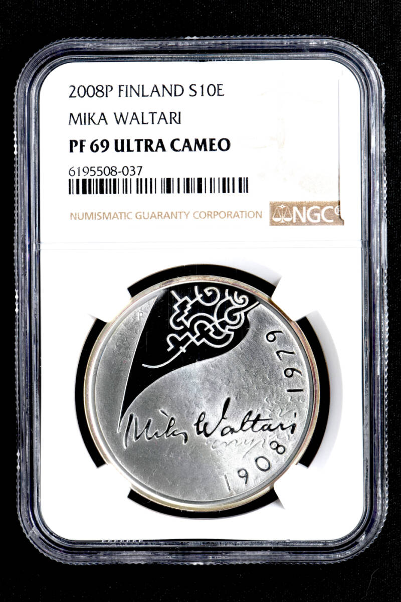 ☆日終 【NGC PF69 UL CA N社準最高鑑定】2008P フィンランド S10E銀貨