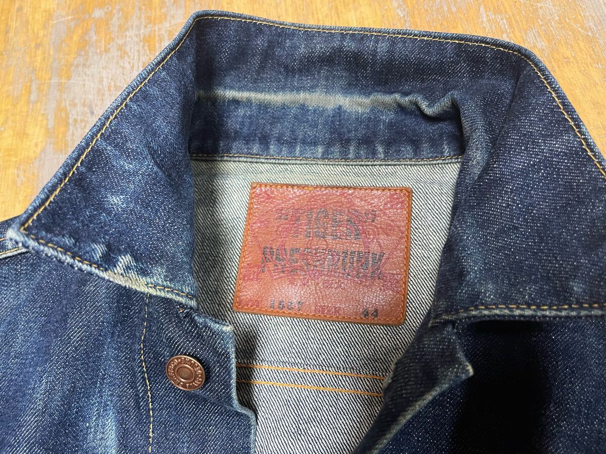 EVISU No.1 Special デニムジャケット 44 タイガープレシュリンク1557