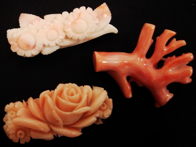 豪華★大量!!赤珊瑚・桃色・コーラル アクセサリー22点 437gセット★SV/925×8点・連ネックレス・帯留め・ブローチ・イヤリング・大粒等_5