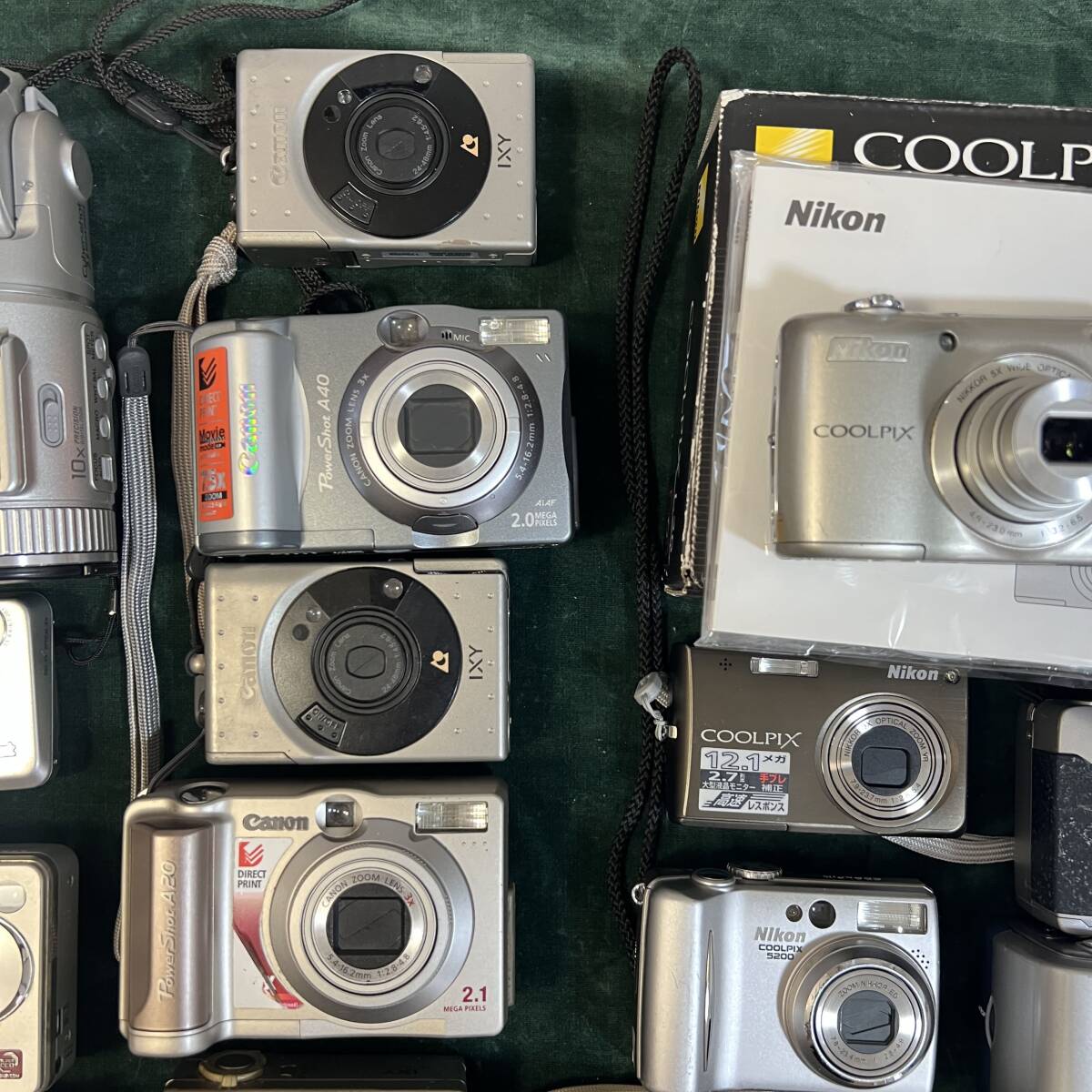 ジャンク まとめ 大量 コンパクト デジタルカメラ ソニー キヤノン IXY 富士フイルム ニコン COOLPIX まとめて #13741_5