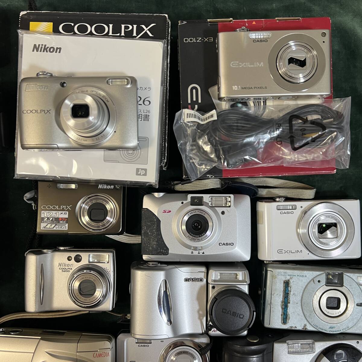 ジャンク まとめ 大量 コンパクト デジタルカメラ ソニー キヤノン IXY 富士フイルム ニコン COOLPIX まとめて #13741_8