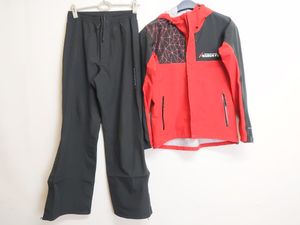 (管20284) マルキュー スタンダードレインスーツ MQ-01 Mサイズ レッド レインウェア 防