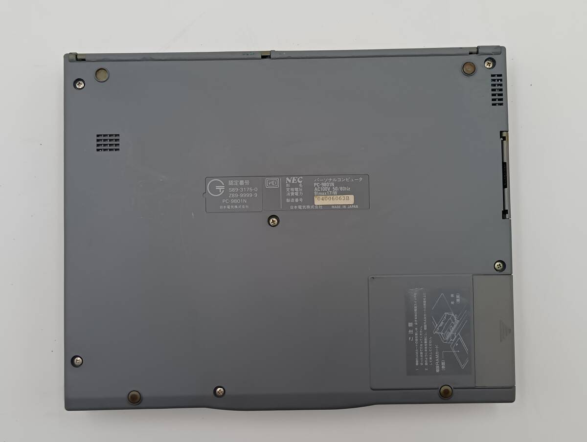 OK彦】ジャンク品 NEC PC-9801NA/C ノートPC 98 NOTE NA 通電不可