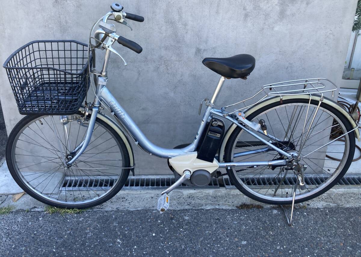 ブリヂストン アシスタ 26インチ 中古 電動自転車 前後タイヤ良好