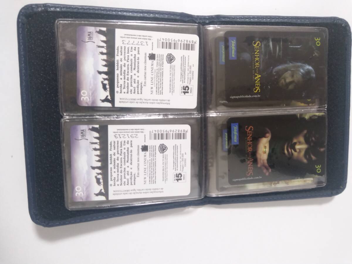 ロードオブザリングのメキシコ製テレフォンカードとカードケース　未使用　コンプリート？+おまけ_2