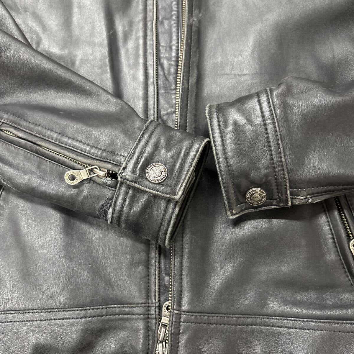2502EL911 HARLEY-DAVIDSON ハーレーダヴィッドソン 97025-05VM サイズ M レザージャケット ブルゾン 現状 ...