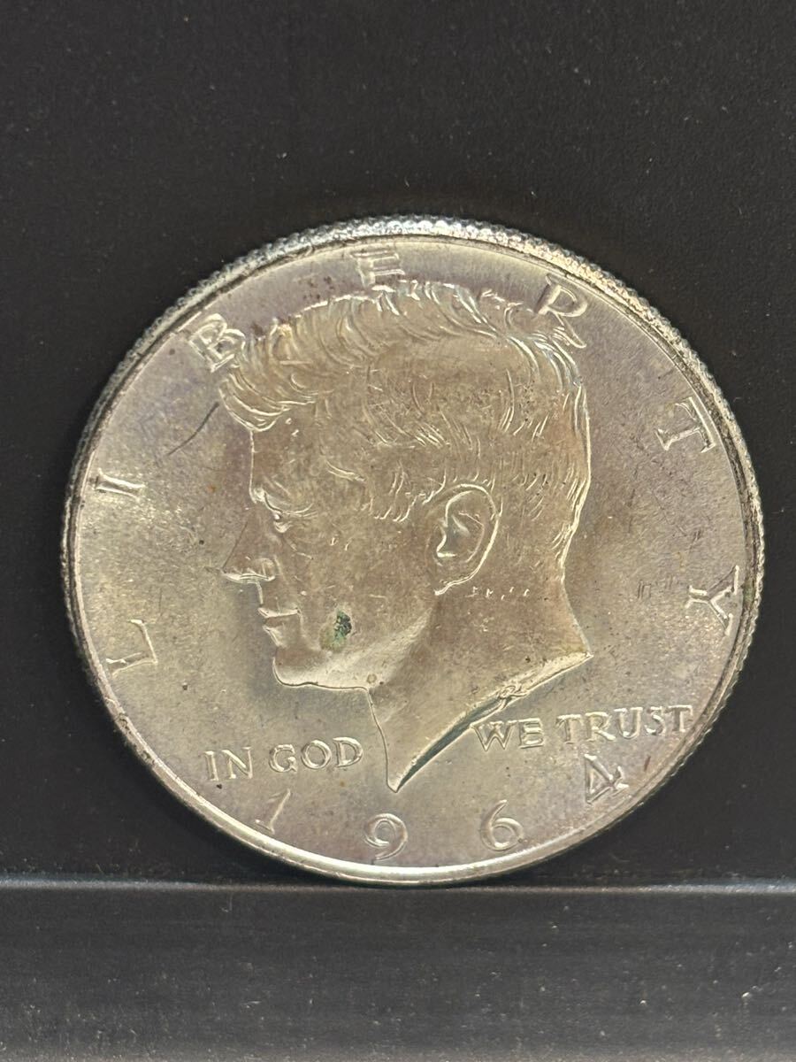アメリカ銀貨 2枚 ケネディ ハーフダラー 1964年 12.59g 1964年 12.49g S.