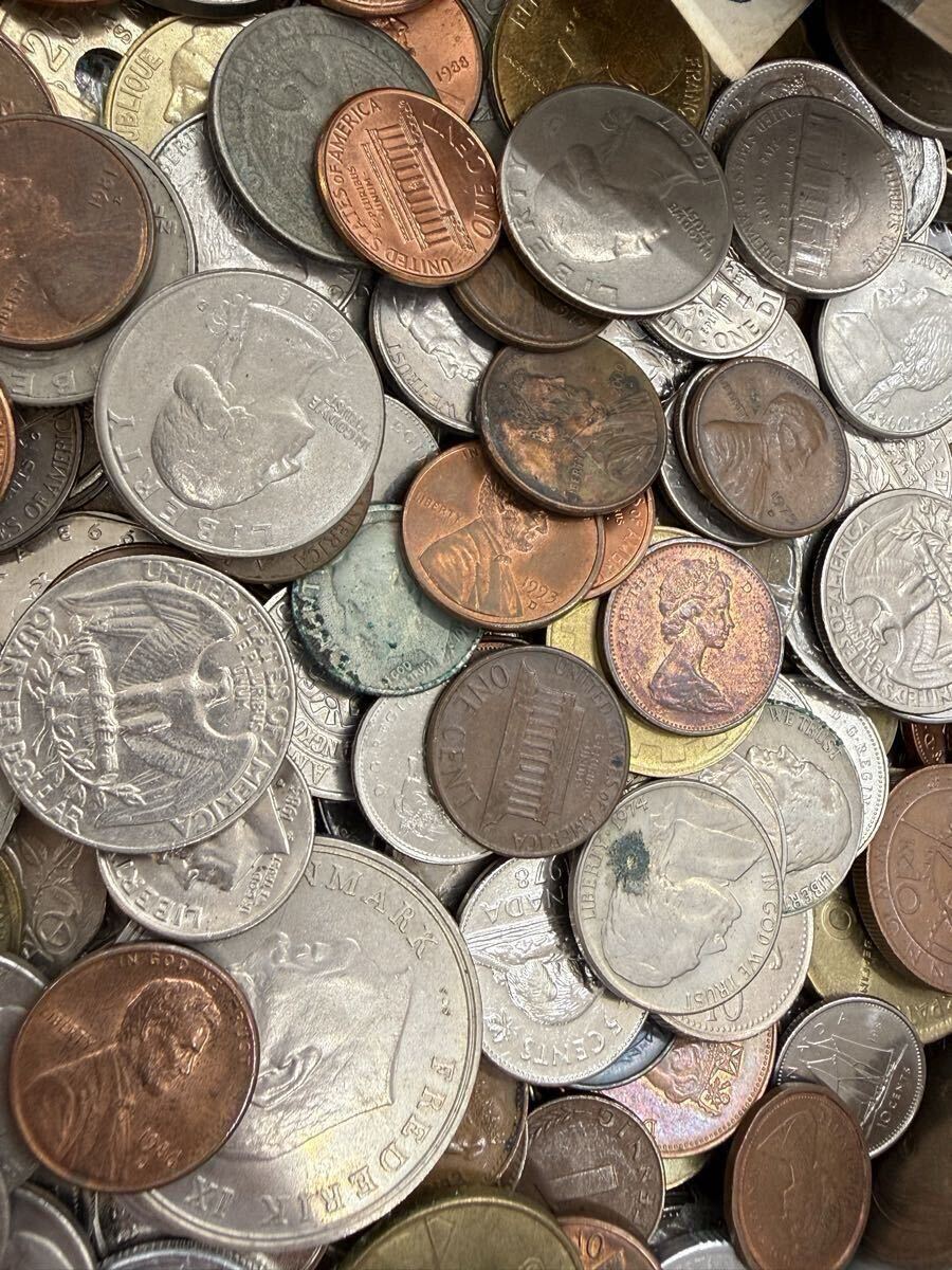 約5Kg】外貨 外国硬貨おまとめ/アメリカ外貨 1セント 5セント 10セント