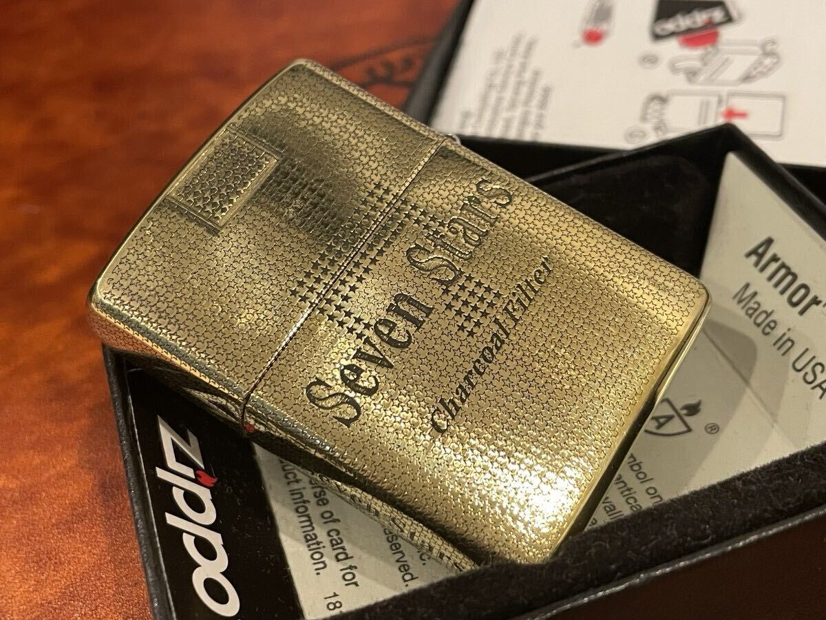 zippo ジッポー オイルライター セブンスター Seven Stars ゴールド 
