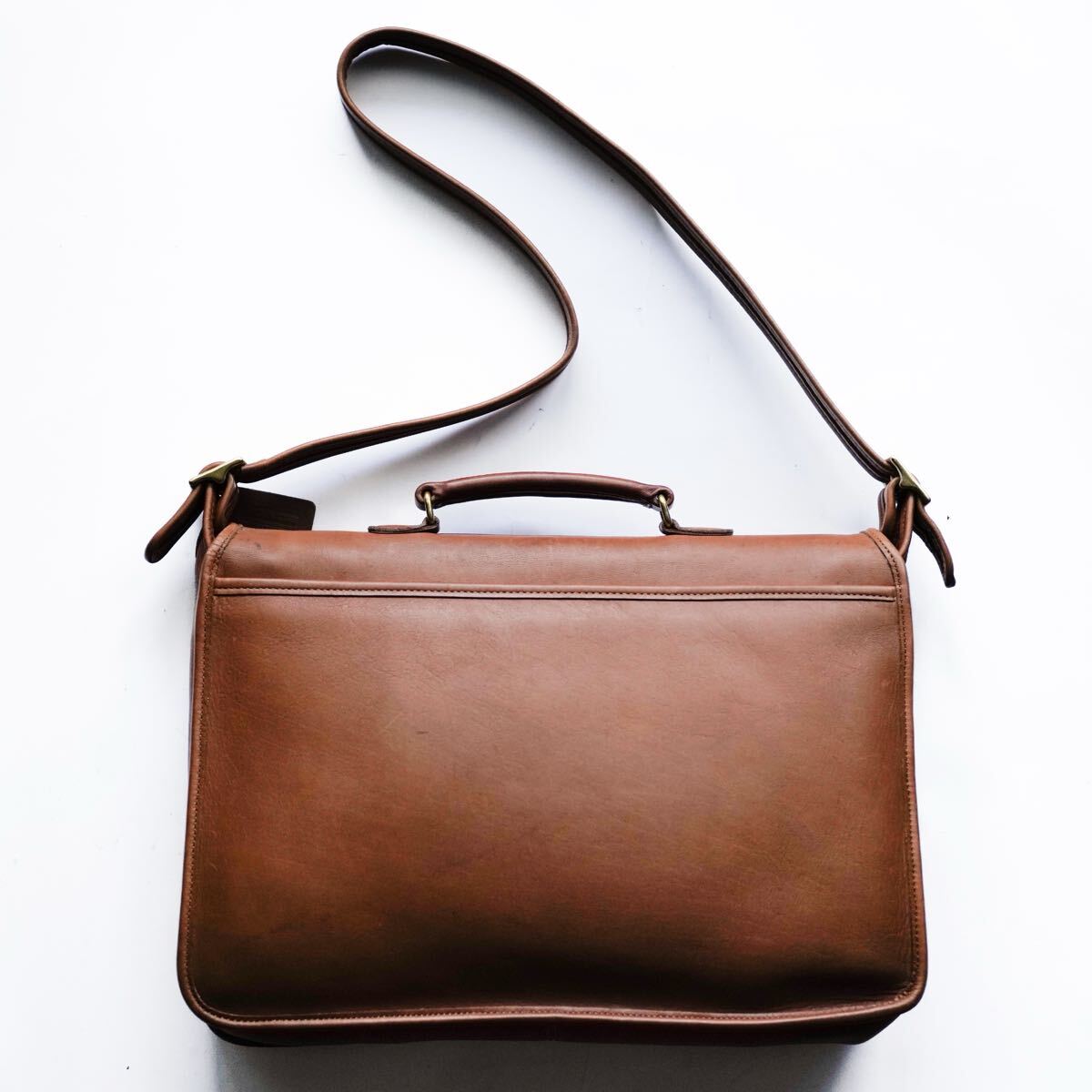 COACH Vintage Leather Satchel Brown Shoulder Bag コーチ COACH